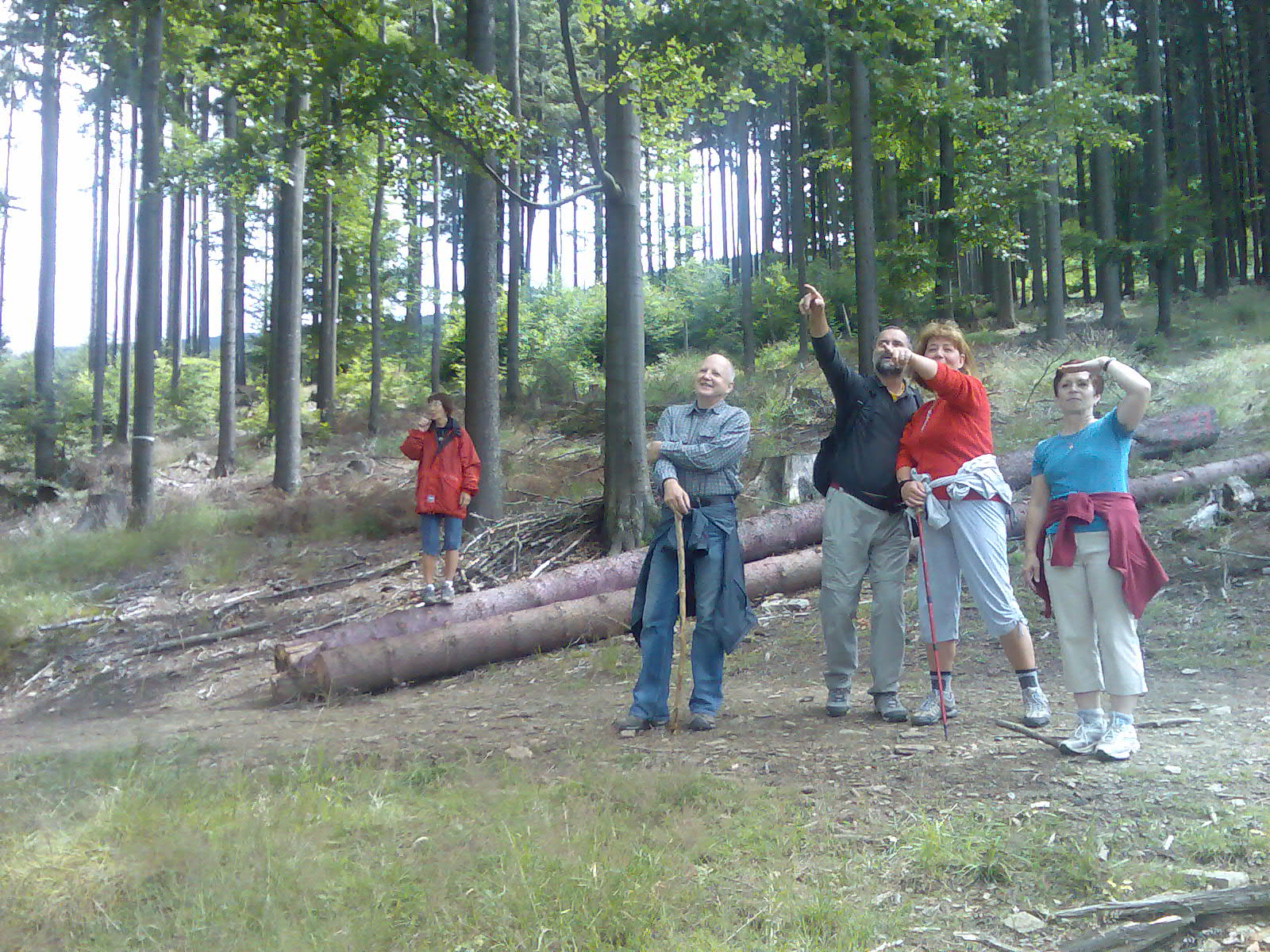 výprava ještě v českém (moravském) lese, pod Šerákem